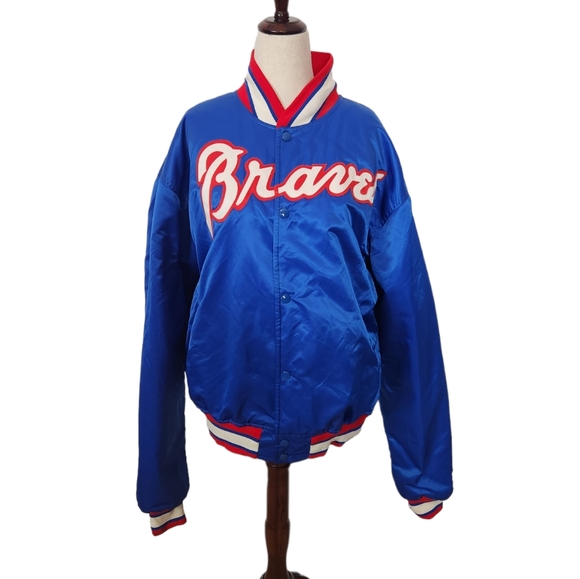 STARTER Jackets & Coats Vintage 8s Atlanta Braves Starter Satin